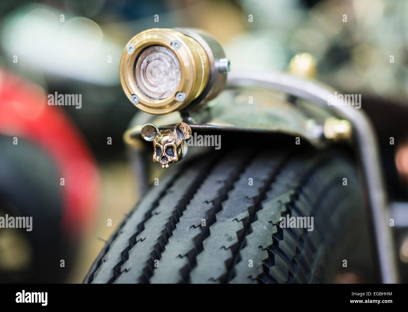 Zurich, Switzerland. 20th Feb, 2015. Unusual custom bikes at "Swiss