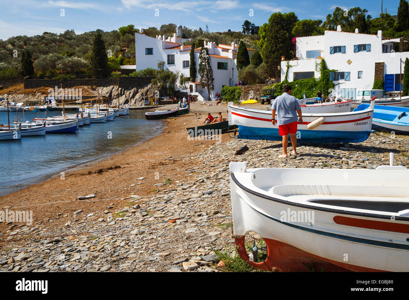 Boats in a beach Stock Photo - Alamy