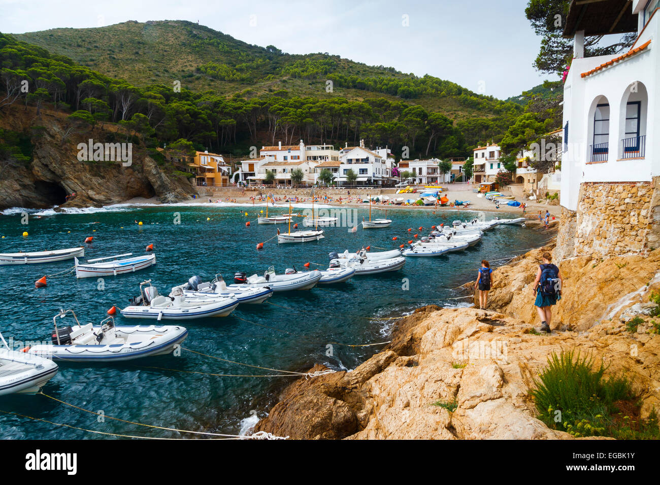 Sa Tuna, Begur. Costa Brava, Gerona. Catalonia, Spain, Europe Stock