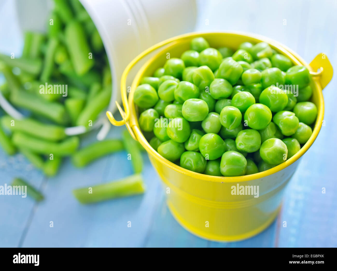 green peas and bean Stock Photo Alamy