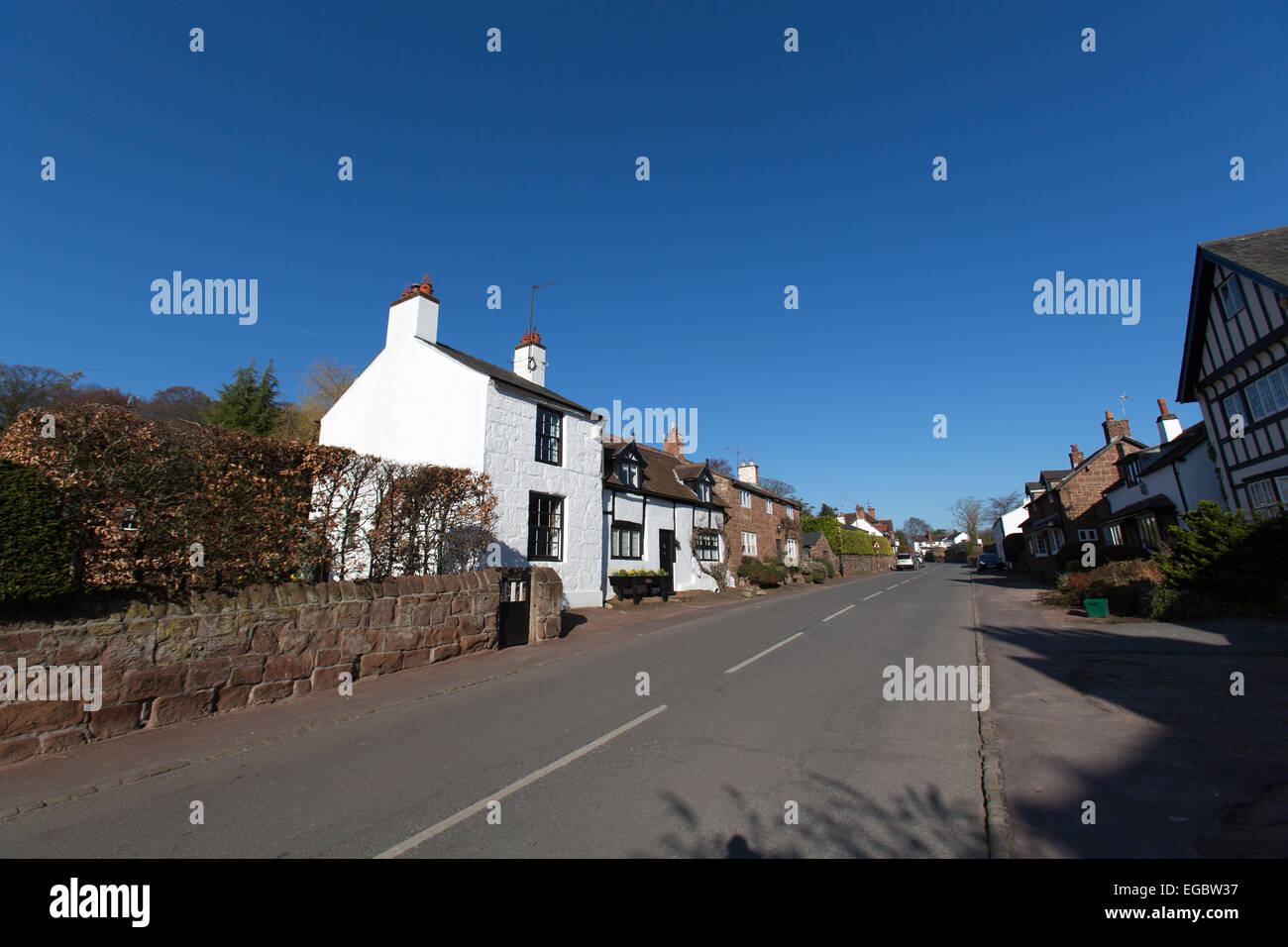 Burton village on wirral peninsula hires stock photography and images