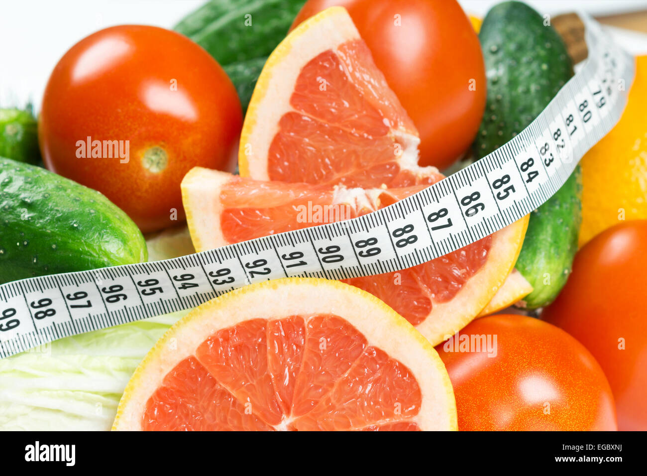 Fresh fruits and vegetables. Diet concept Stock Photo Alamy