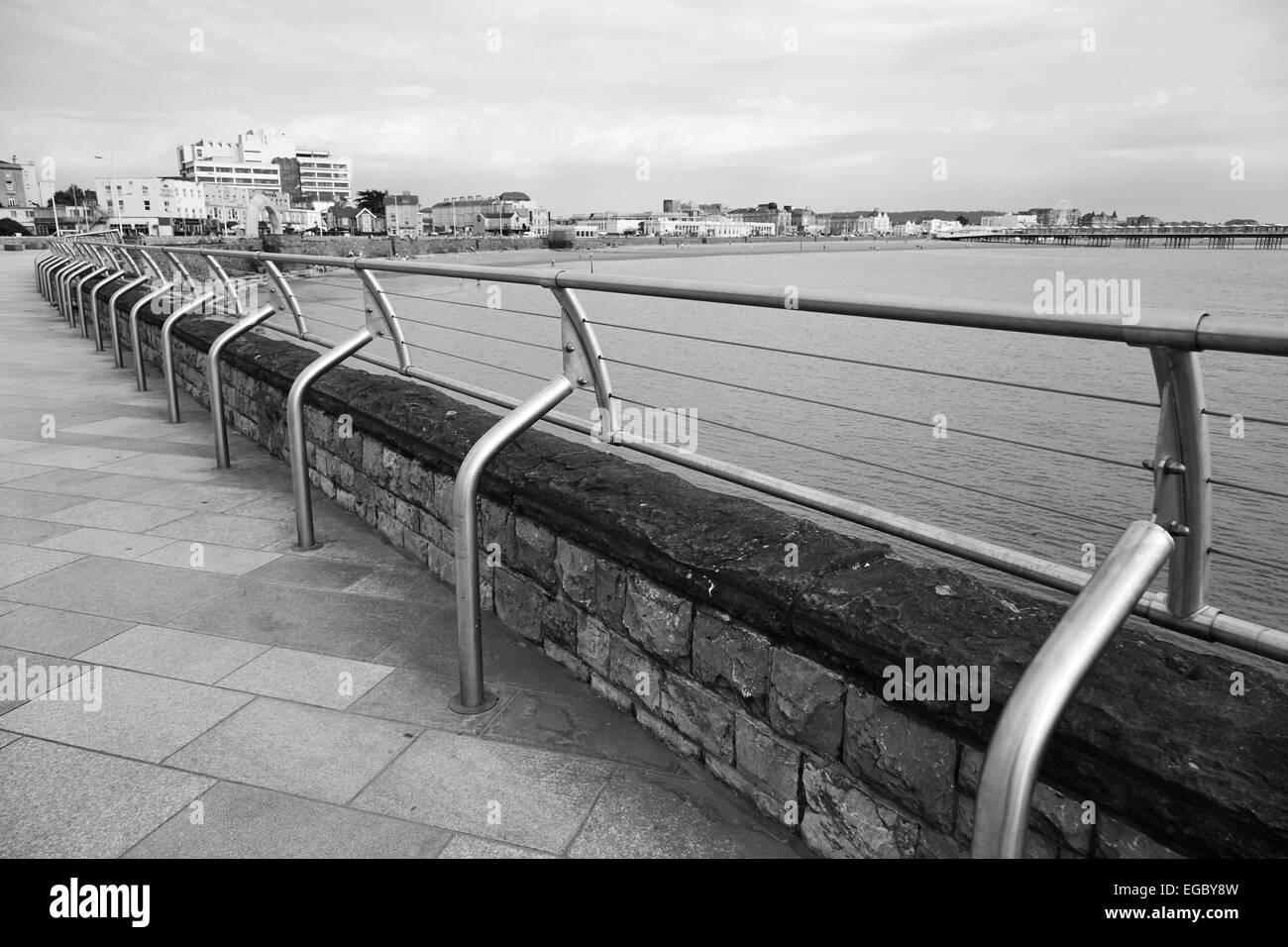 Seafront at WestonSuperMare Somerset Stock Photo Alamy