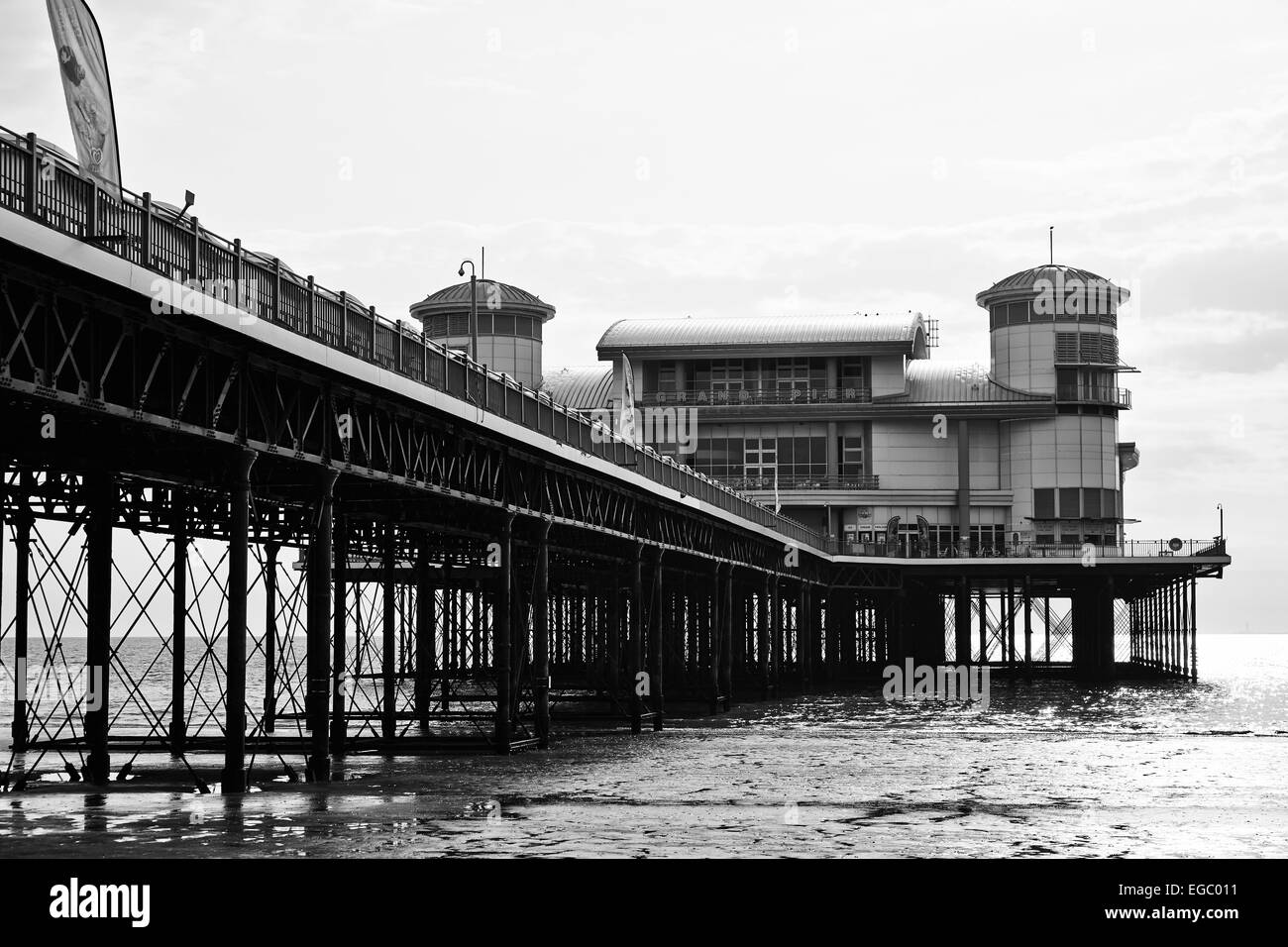 Grand Pier, Weston-Super-Mare, Somerset. Stock Photo