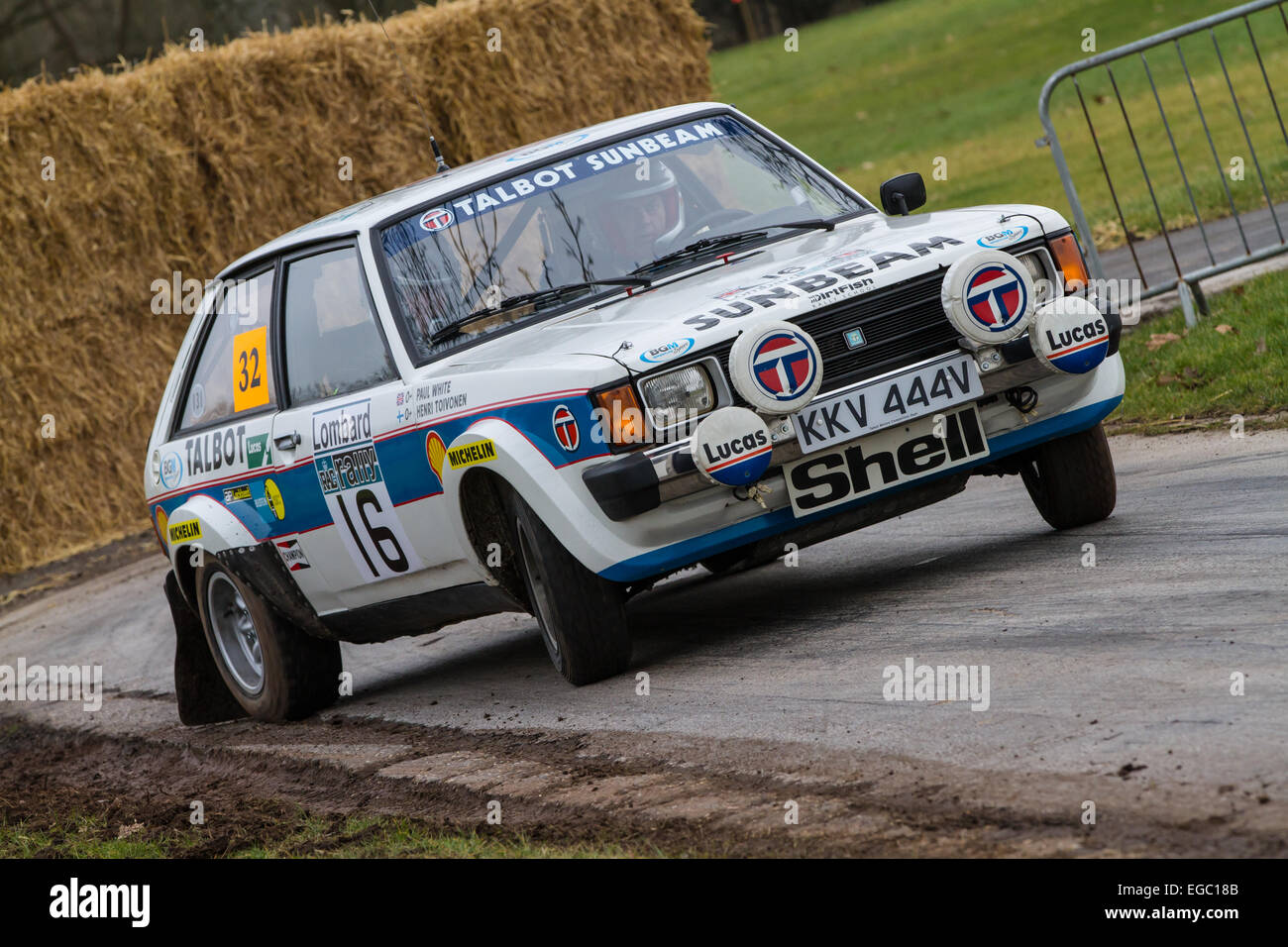 Coventry, UK. 22nd Feb, 2015. Race Retro Live Rally where classic rally cars race around a set out course at Stoneleigh Park in Coventry UK Credit:  steven roe/Alamy Live News Stock Photo