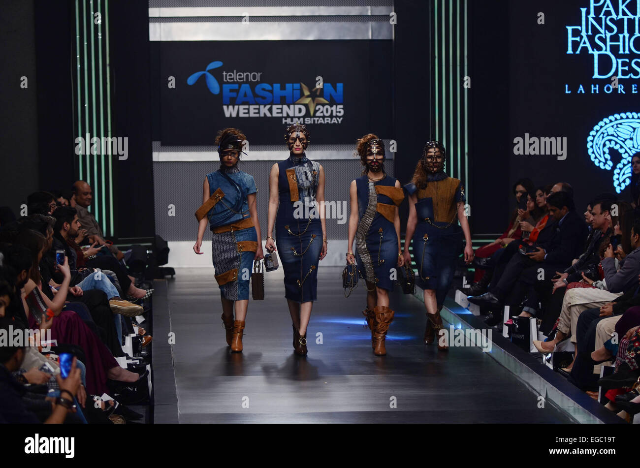 Pakistani Model Ramp Pakistani models walk on the ramp during the Telenor Fashion Weekend ...