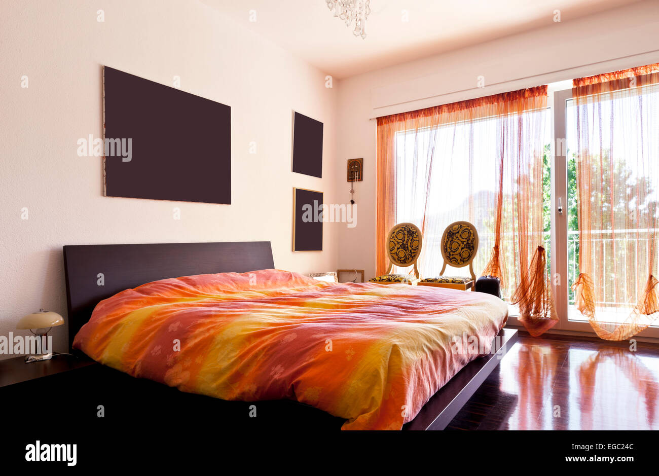 Furnished bedroom hi-res stock photography and images - Alamy
