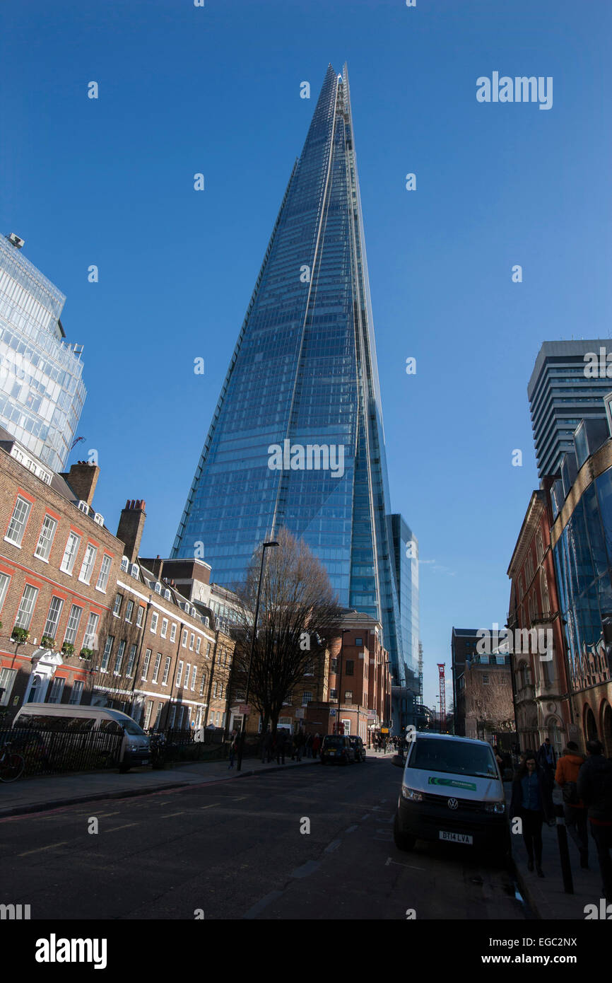 At 309m tall, The Shard is the tallest building in Western Europe Stock