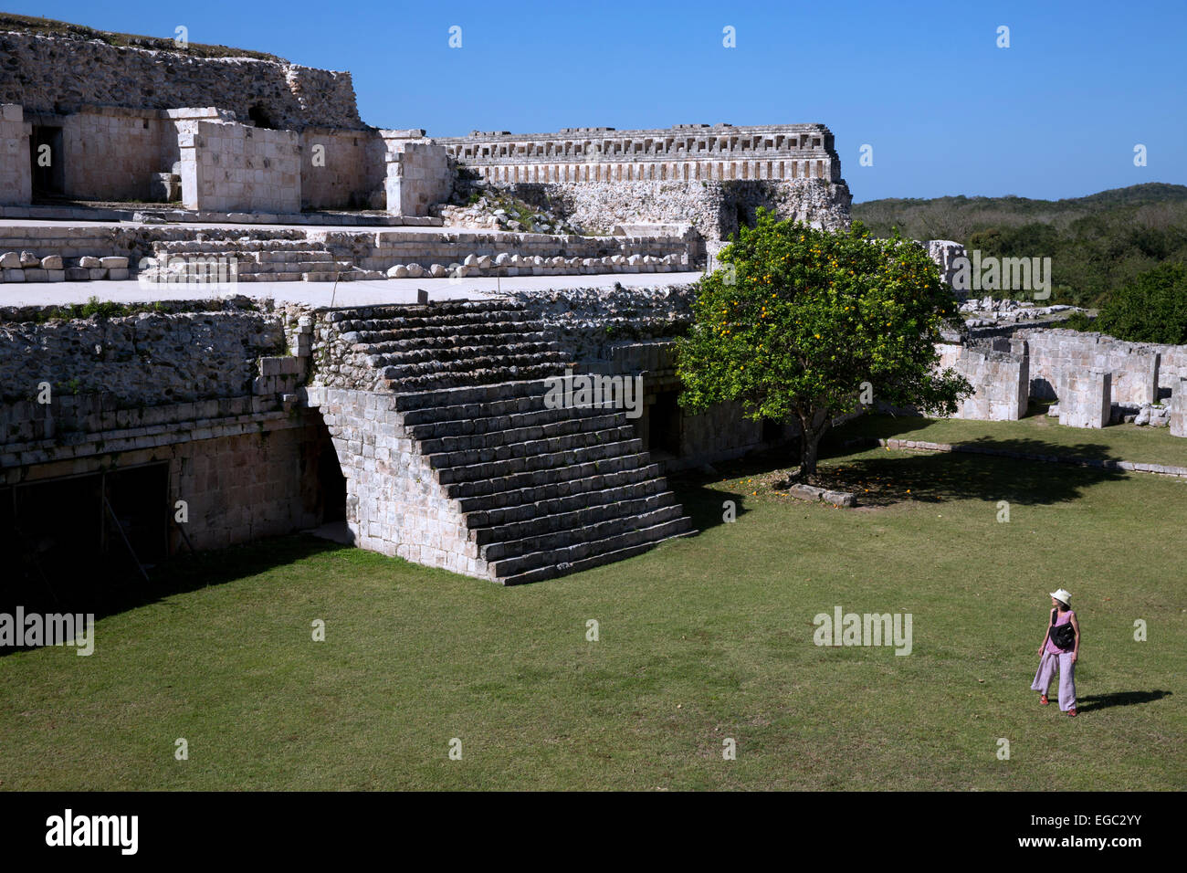 Mayan ruins at Kabah, Yucatan, Mexico Stock Photo