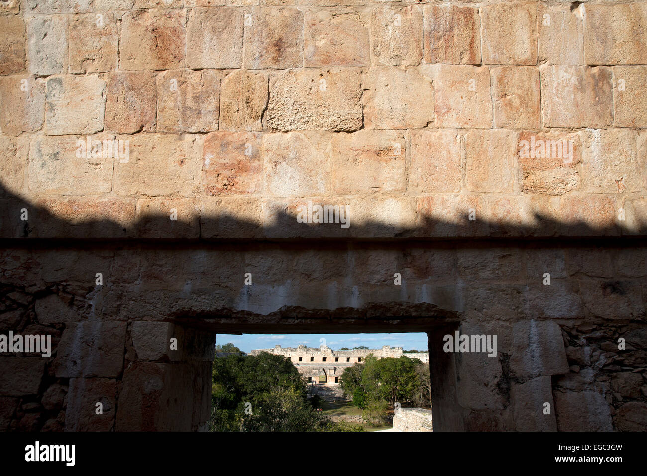 Looking From The Turtle House Towards The Nunnery Quadrangle, Mayan ...