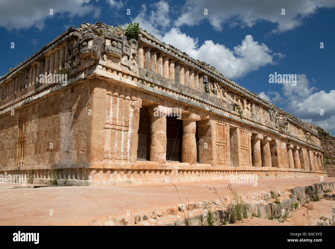 North Palace, Mayan ruins at Sayil, Yucatan, Mexico Stock Photo - Alamy