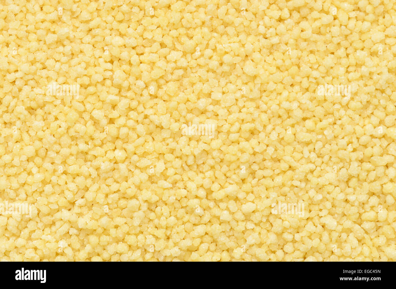 close up couscous grains background Stock Photo