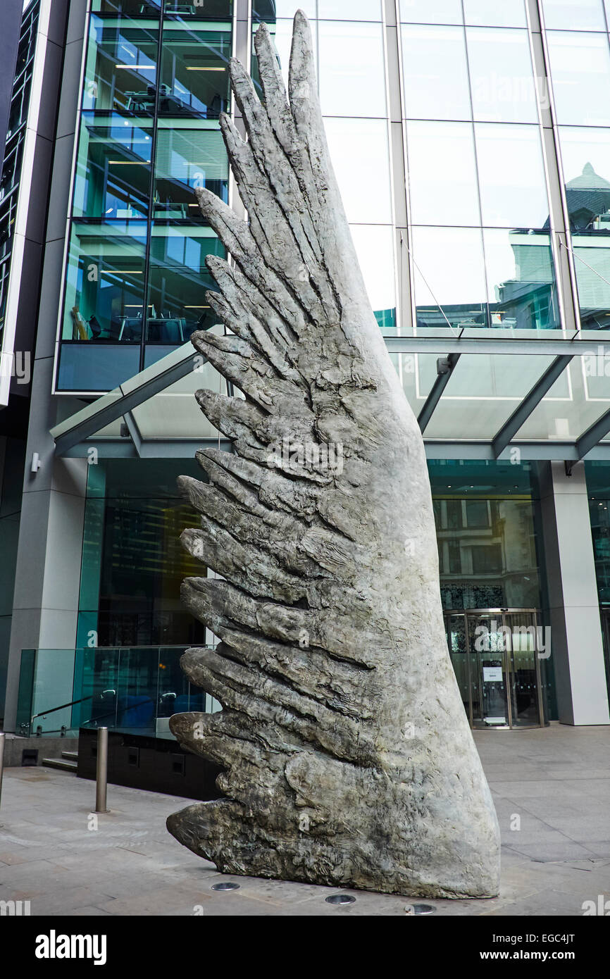 The City Wing By Christopher Le Brun Threadneedle Walk London UK Stock Photo