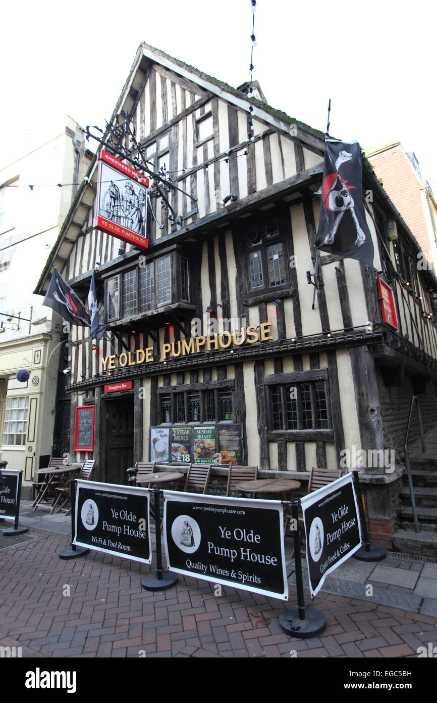 Ye Old pump House, Street, Hastings, East Sussex Stock Photo Alamy