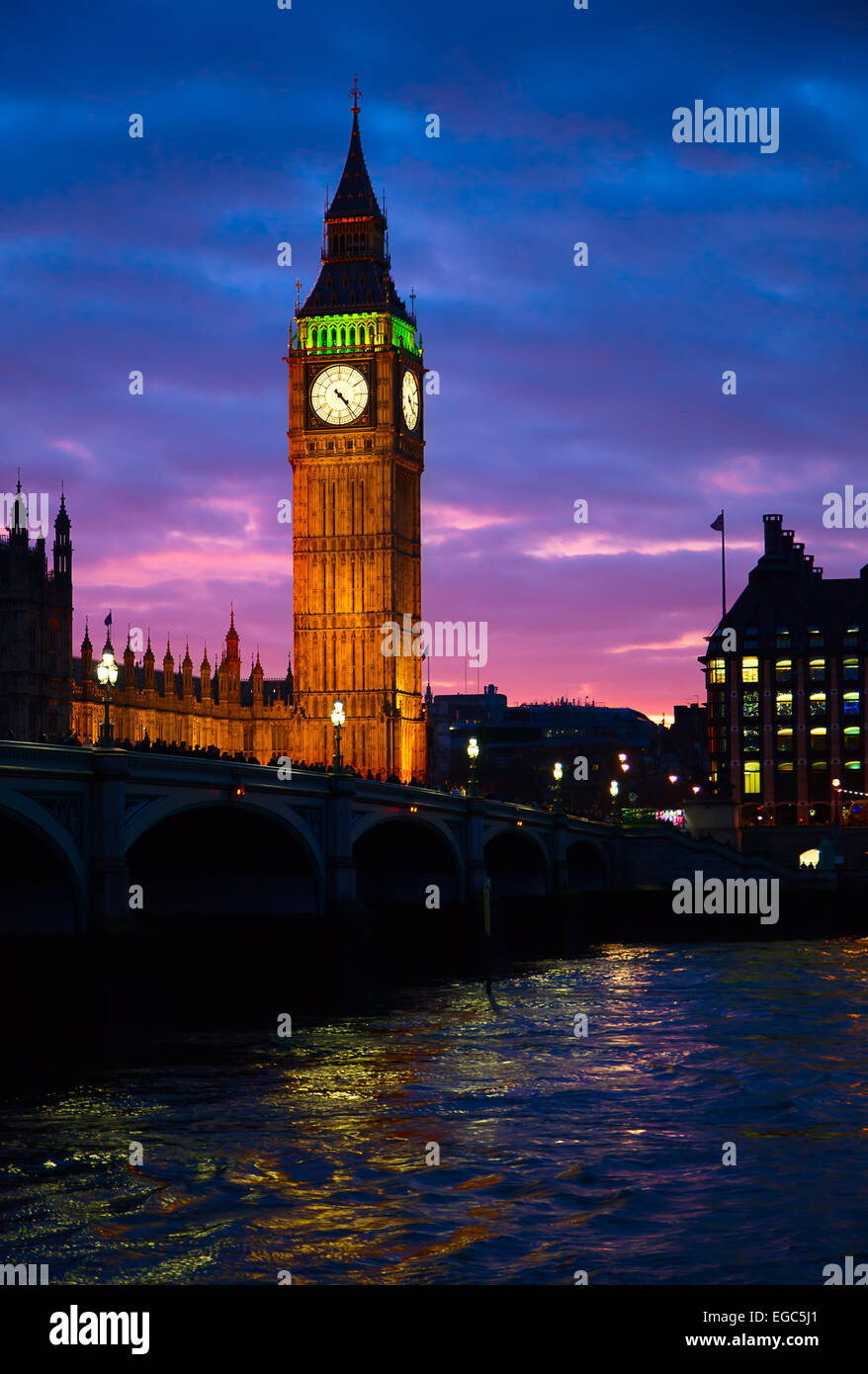 Famous Big Ben clock tower in London, UK Stock Photo Alamy