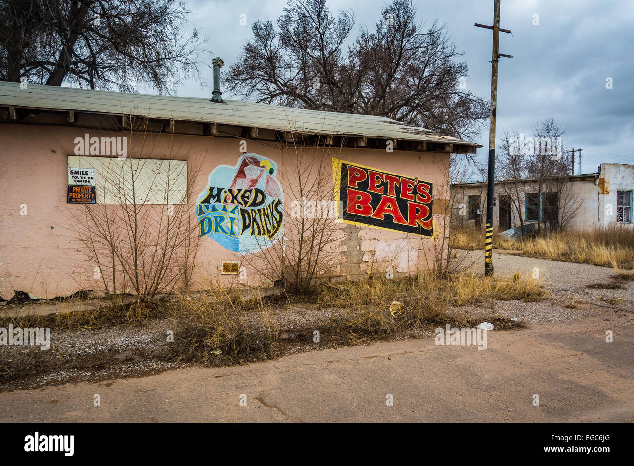 Abandoned building in Moriarty, New Mexico Stock Photo Alamy