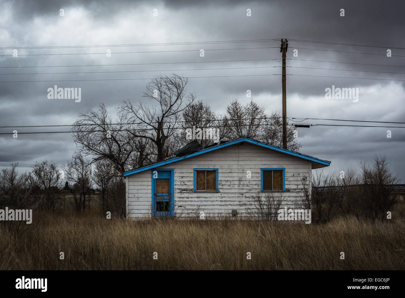 Abandoned house in Moriarty, New Mexico Stock Photo Alamy