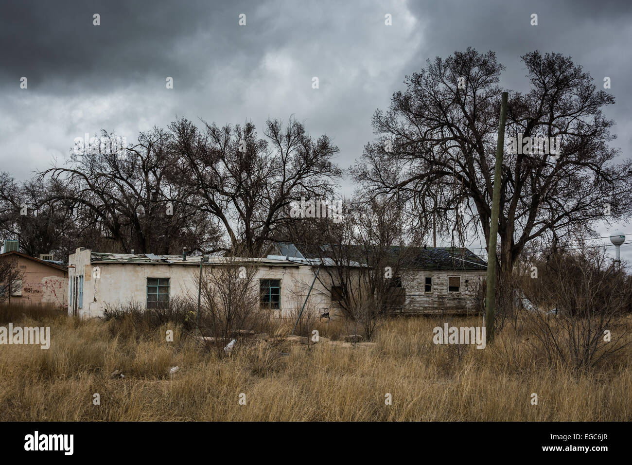 Abandoned houses in Moriarty, New Mexico Stock Photo Alamy