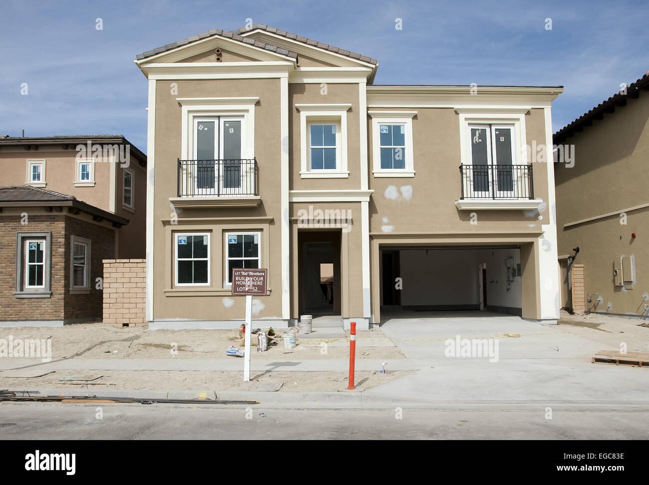Orange County, California, USA. 21st Feb, 2015. Housing construction