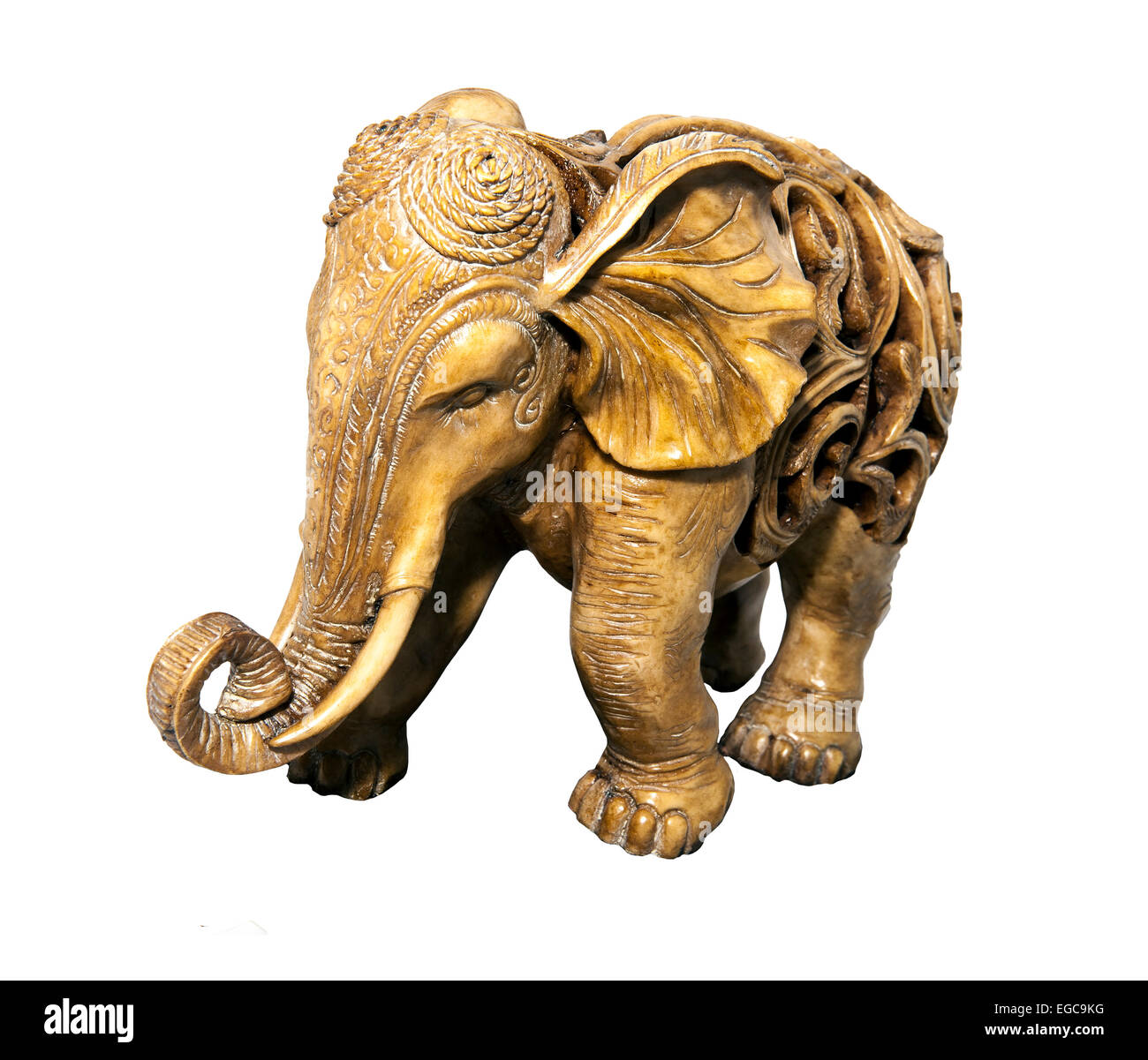 a reproduction of a tang dynasty filigree elephant Stock Photo