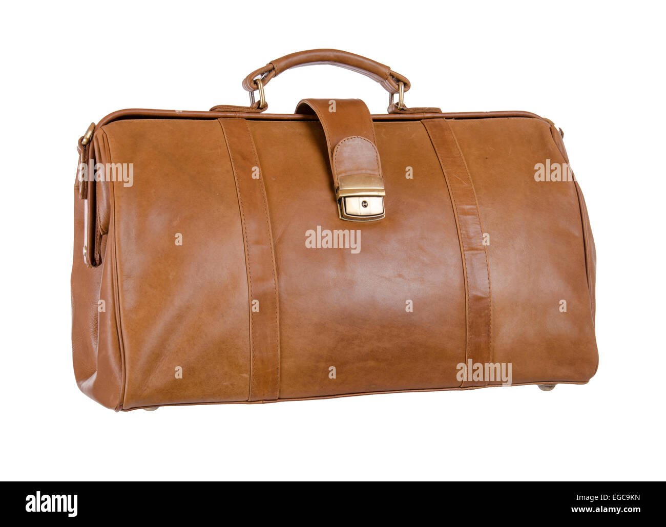 Beautiful Large Antique Leather Gladstone Bag Doctors Style 18