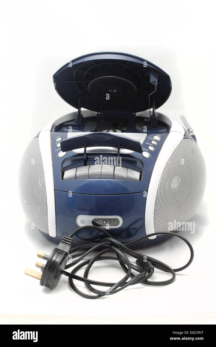 Bush Portable Radio CD cassette player Stock Photo Alamy