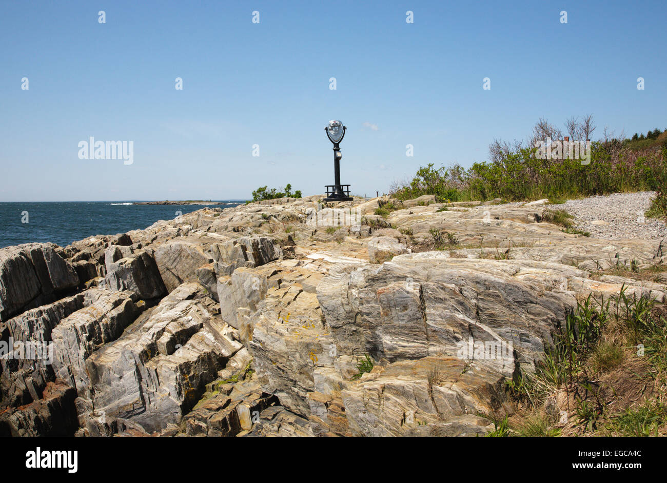 Bailey Island in Harpswell, Maine USA, which is on the New England seacoast Stock Photo