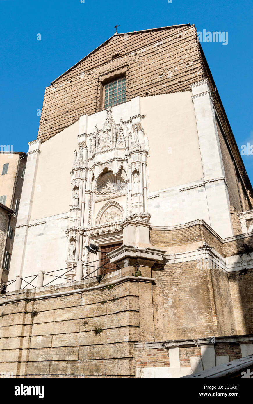 Chiesa San Francesco alle Scale is a church in Ancona, Marche, Central Italy. Stock Photo