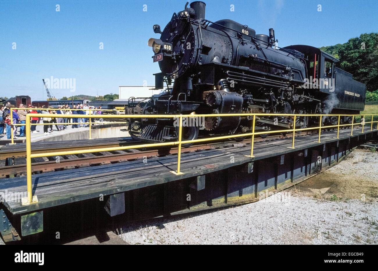 A heavyduty railway turntable that is used to change the direction