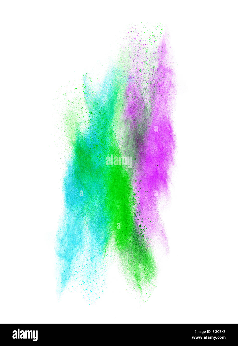 colorful powder splash on white background Stock Photo - Alamy