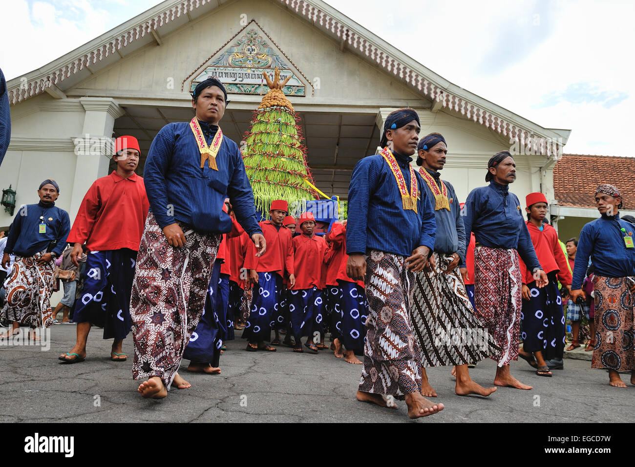 Grebeg Maulid ceremony, Yogjakarta, Central Java, Indonesia Stock Photo