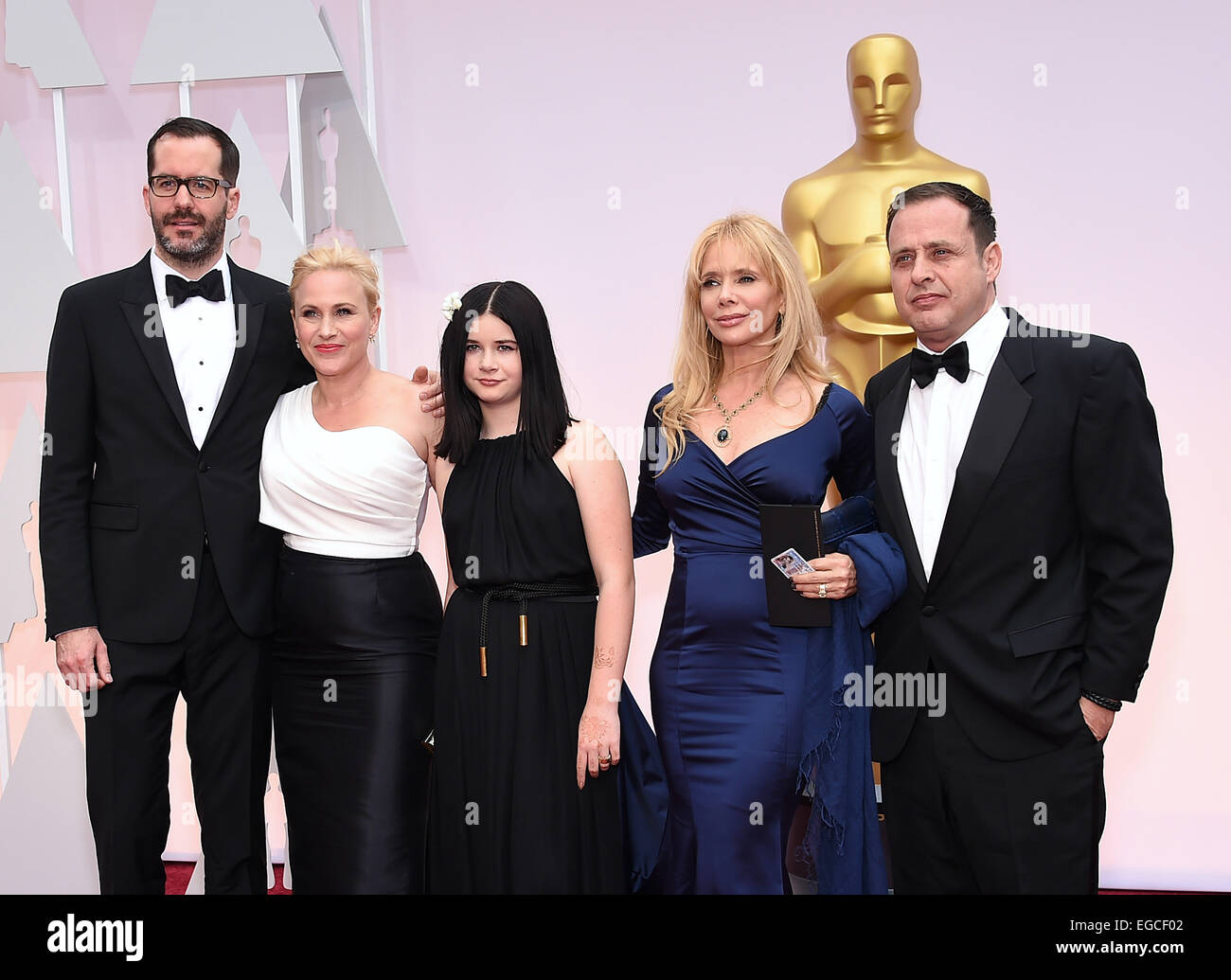 Hollywood, California, USA. 22nd Feb, 2015. Sisters PATRICIA ARQUETTE and ROSANNA ARQUETTE arriving at the 87th Academy Awards held at the Dolby Theatre in Hollywood, Los Angeles, CA, USA Credit:  Lisa O'Connor/ZUMA Wire/ZUMAPRESS.com/Alamy Live News Stock Photo