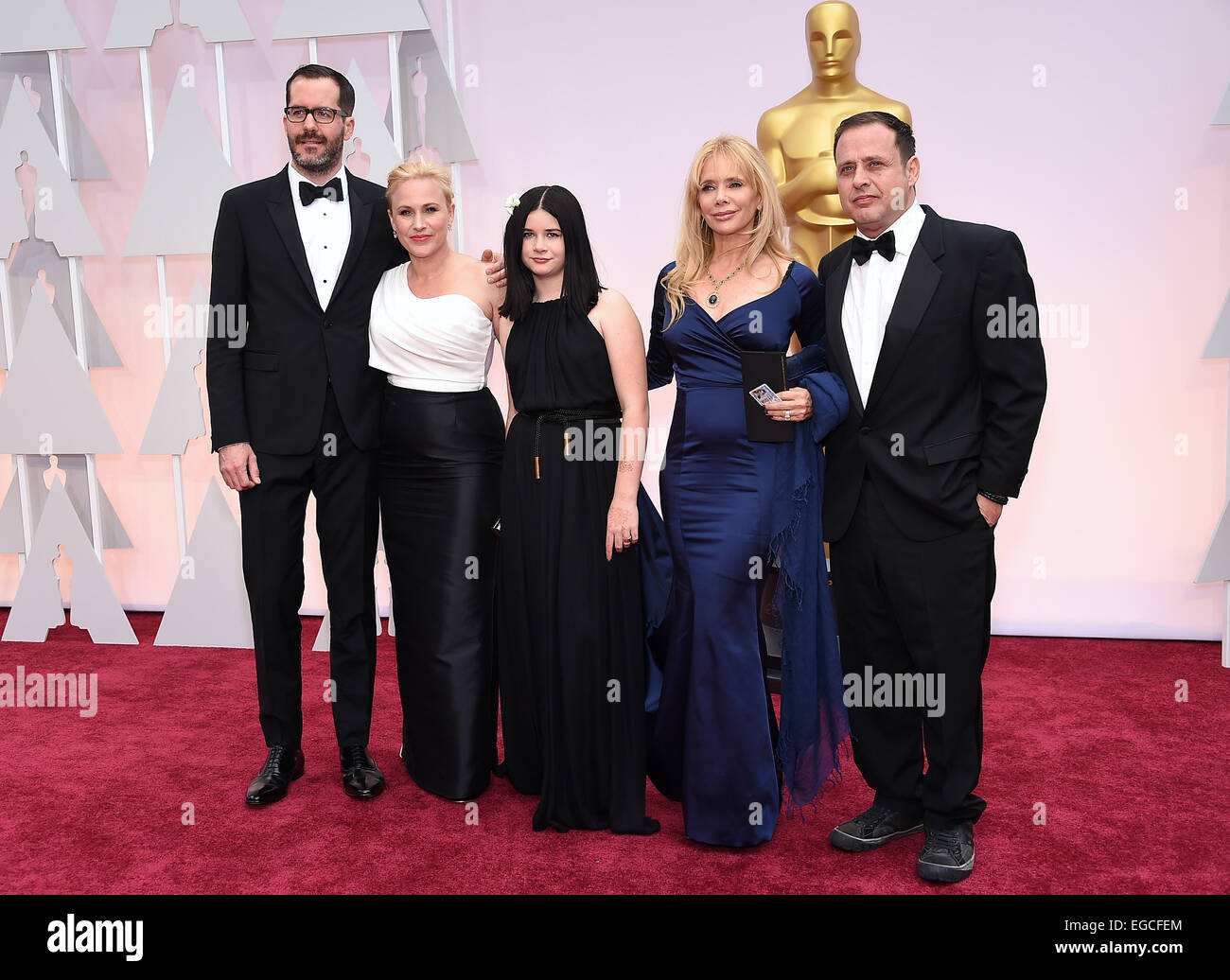 Hollywood, California, USA. 22nd Feb, 2015. Sisters PATRICIA ARQUETTE and ROSANNA ARQUETTE arriving at the 87th Academy Awards held at the Dolby Theatre in Hollywood, Los Angeles, CA, USA Credit:  Lisa O'Connor/ZUMA Wire/ZUMAPRESS.com/Alamy Live News Stock Photo