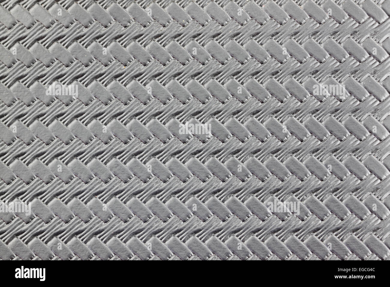 Textured and pattern of black leather for the background. Stock Photo