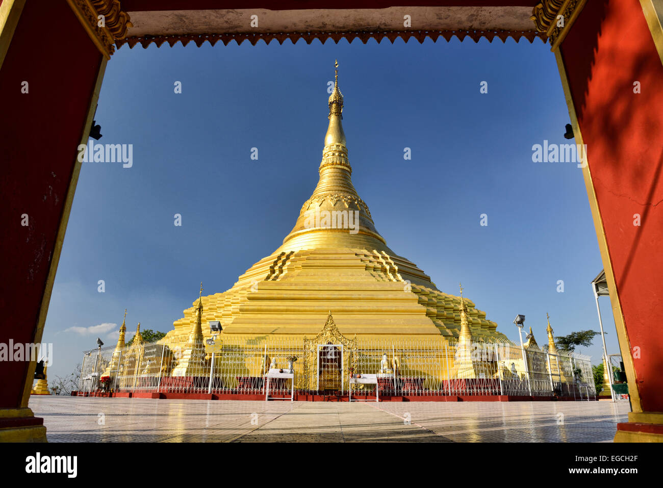 Zina Man Aung Kyaut Taung Pagoda Stock Photo