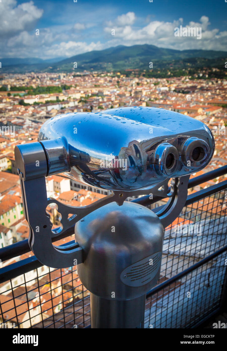 The Basilica di Santa Maria del Fiore (English: Basilica of Saint Mary of the Flower) is the main church of Florence, Italy Stock Photo