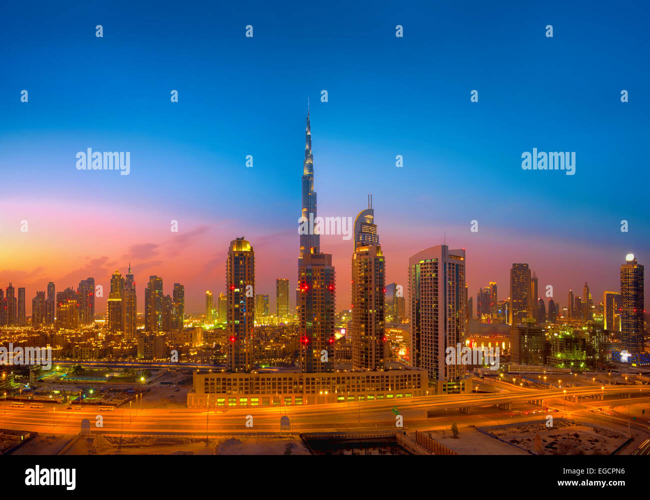 Dubai Skyline Stock Photo