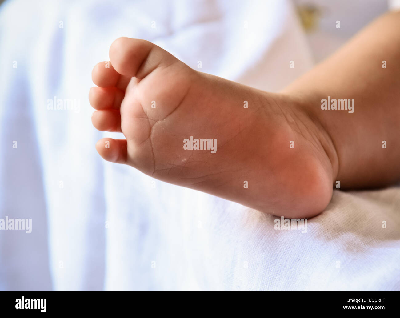 Baby feet newborn Stock Photo - Alamy