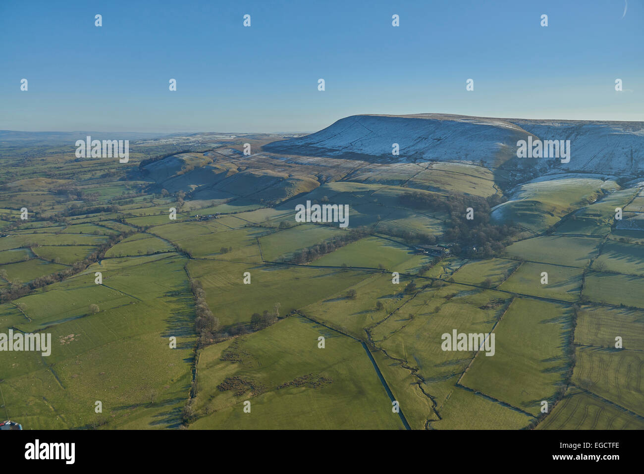 Aerial photograph of Pendle Hill, Lancashire Stock Photo