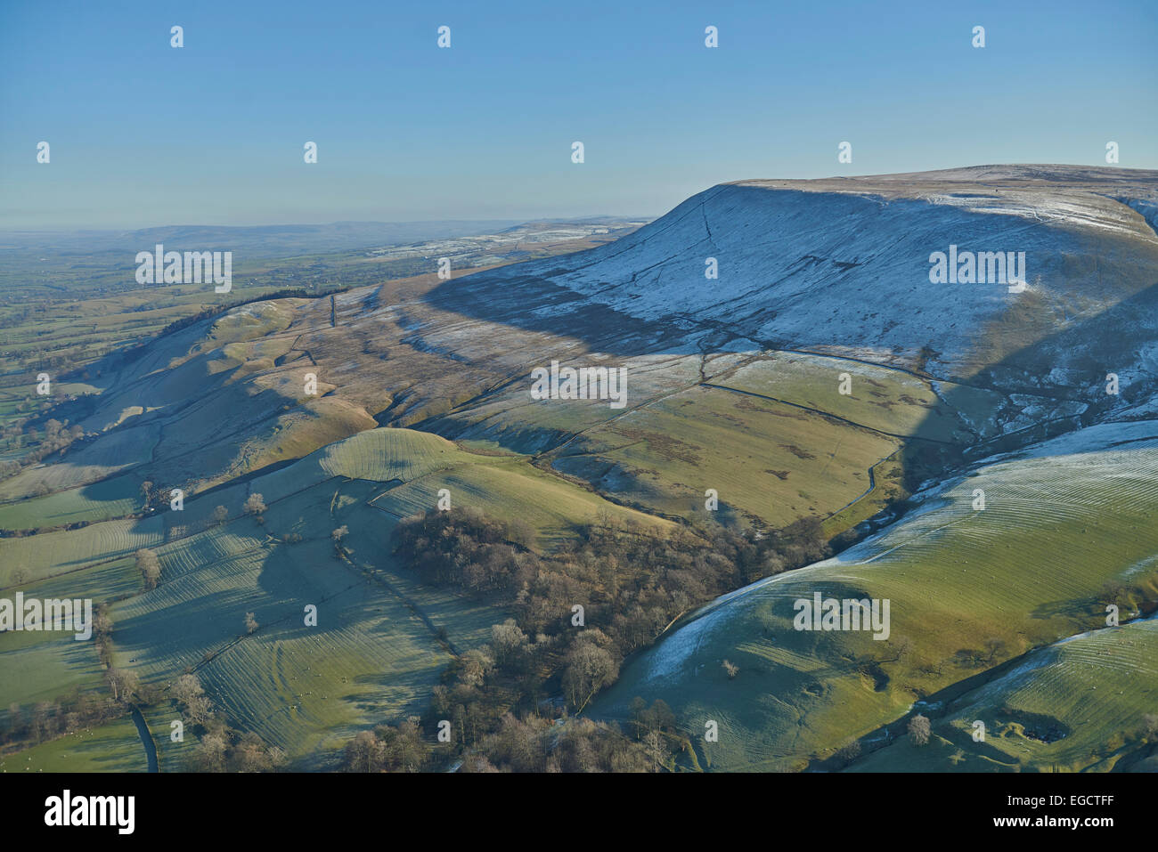 Aerial photograph of Pendle Hill, Lancashire Stock Photo