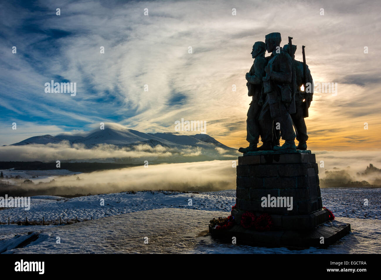 Commando Memorial, Spean Bridge, Lochaber, Scotland, United Kingdom Stock Photo