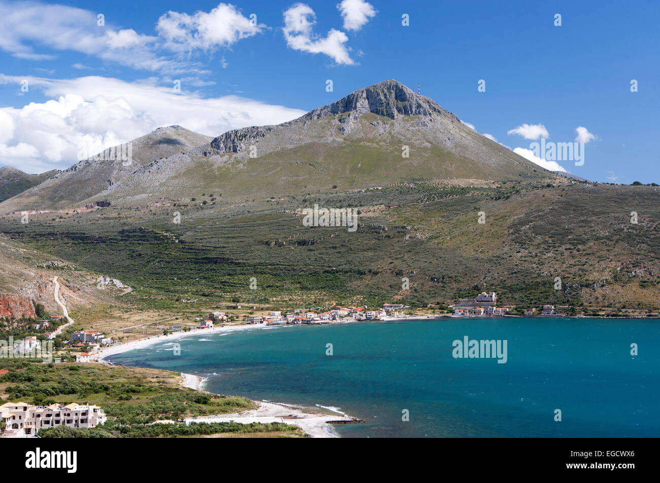 Bay of Limeni, Neo Itilo, Mani Peninsula, Peloponnese, Greece Stock Photo -  Alamy