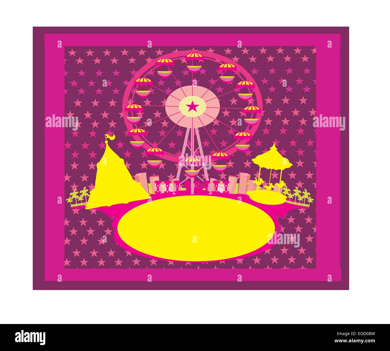 vector amusement park illustration Stock Vector Image & Art - Alamy