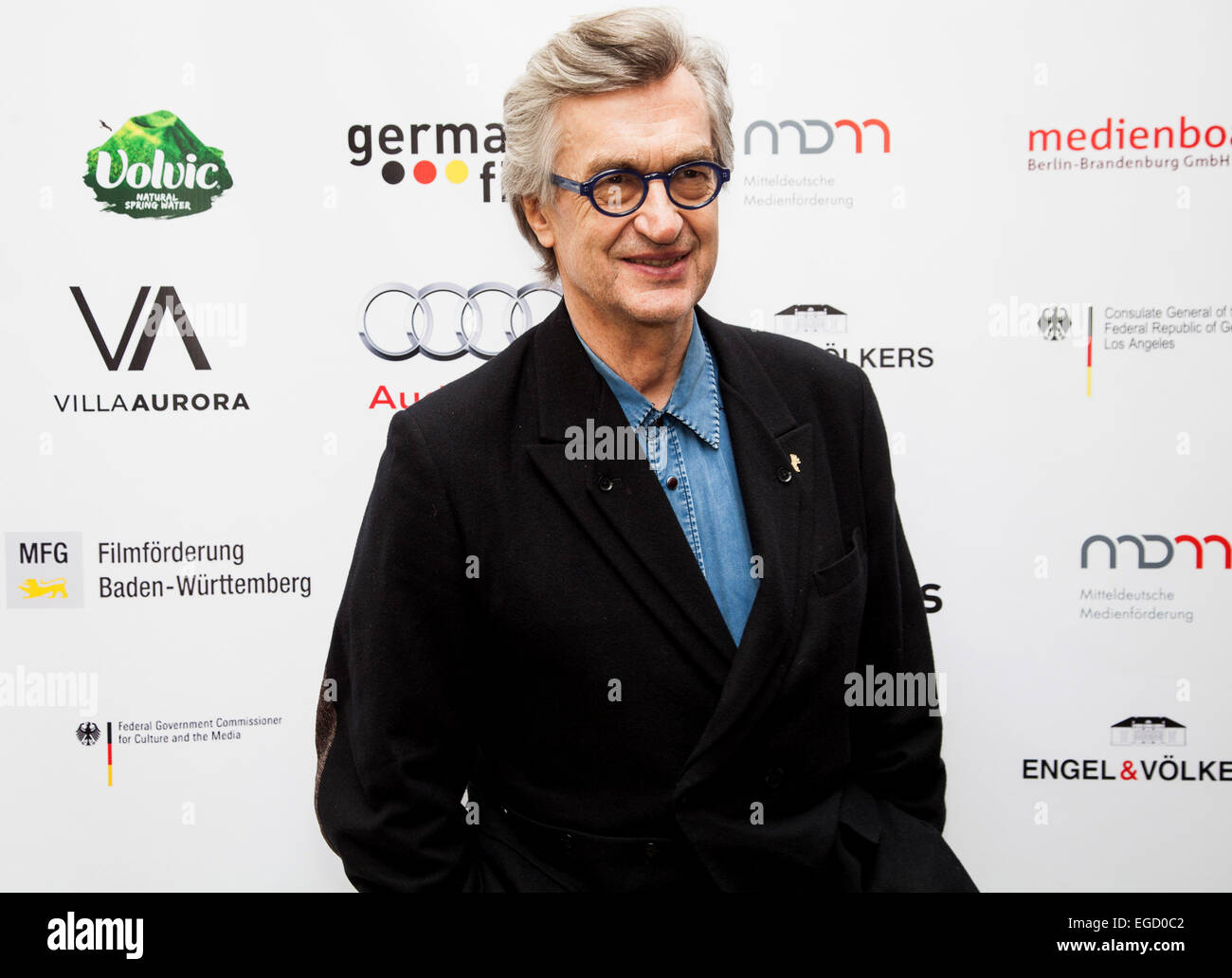 Wim Wenders at the German Films and the Consulate General of the Federal Republic Of Germany's German Oscar nominees reception held at Villa Aurora in Pacific Palisades on February 21, 2015. Credit: Flaminia Fanale/Lumeimages.com Stock Photo