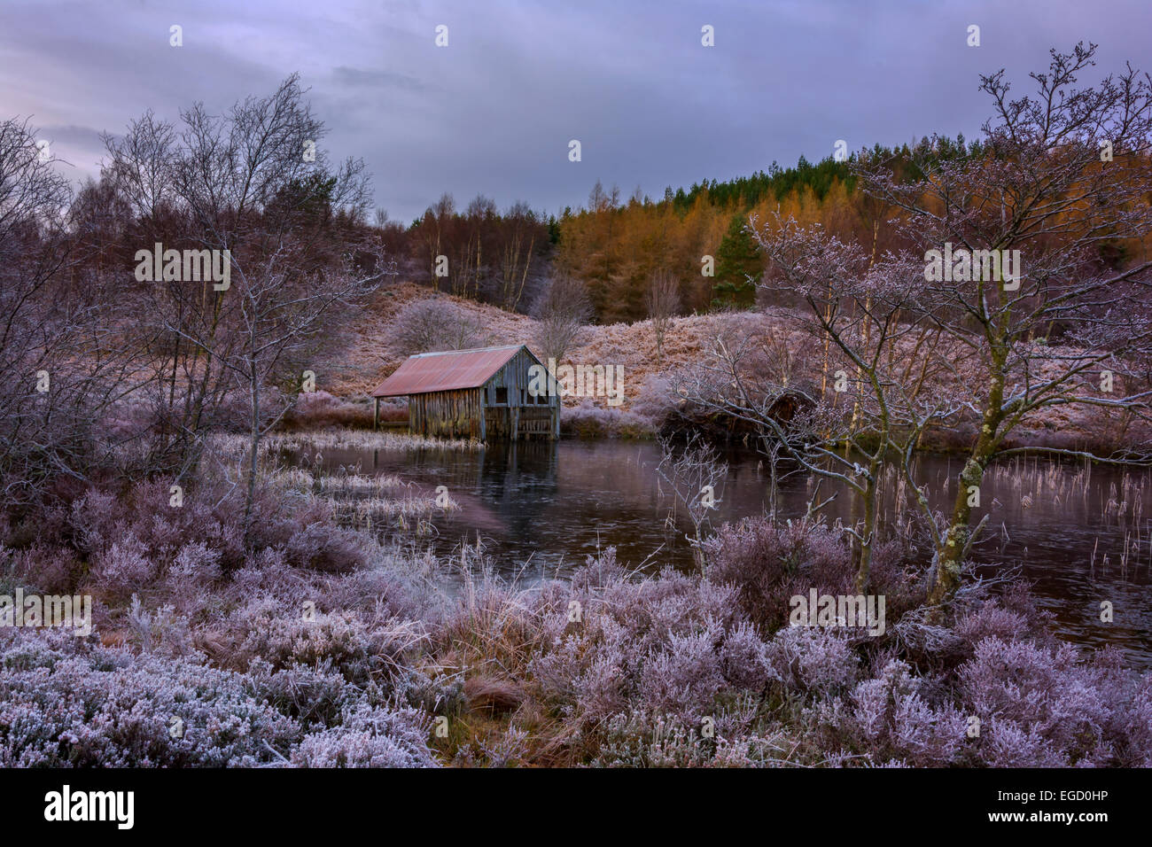 Loch a'Chlachain, Dunlichity, Farr, Inverness, Scotland, United Kingdom Stock Photo