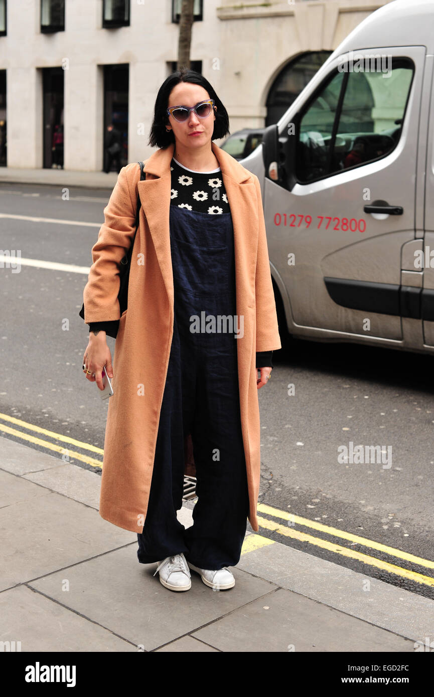 Antonia Marsh attending London Fashion week - Feb 20, 2015 - Photo: Runway  Manhattan/Celine Gaille Stock Photo - Alamy