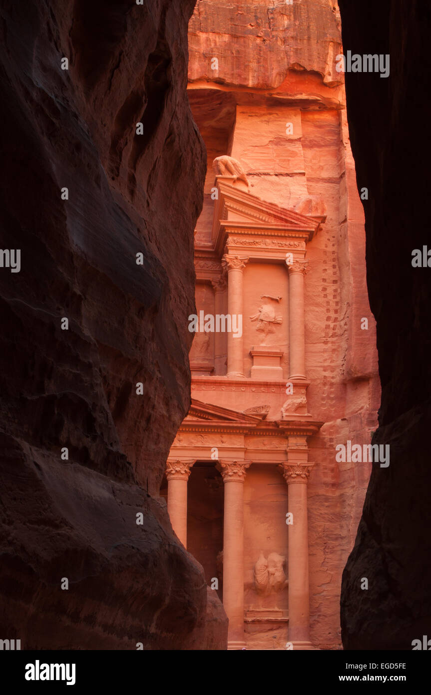 Petra, Wadi Musa, Jordan, January 2015 Stock Photo