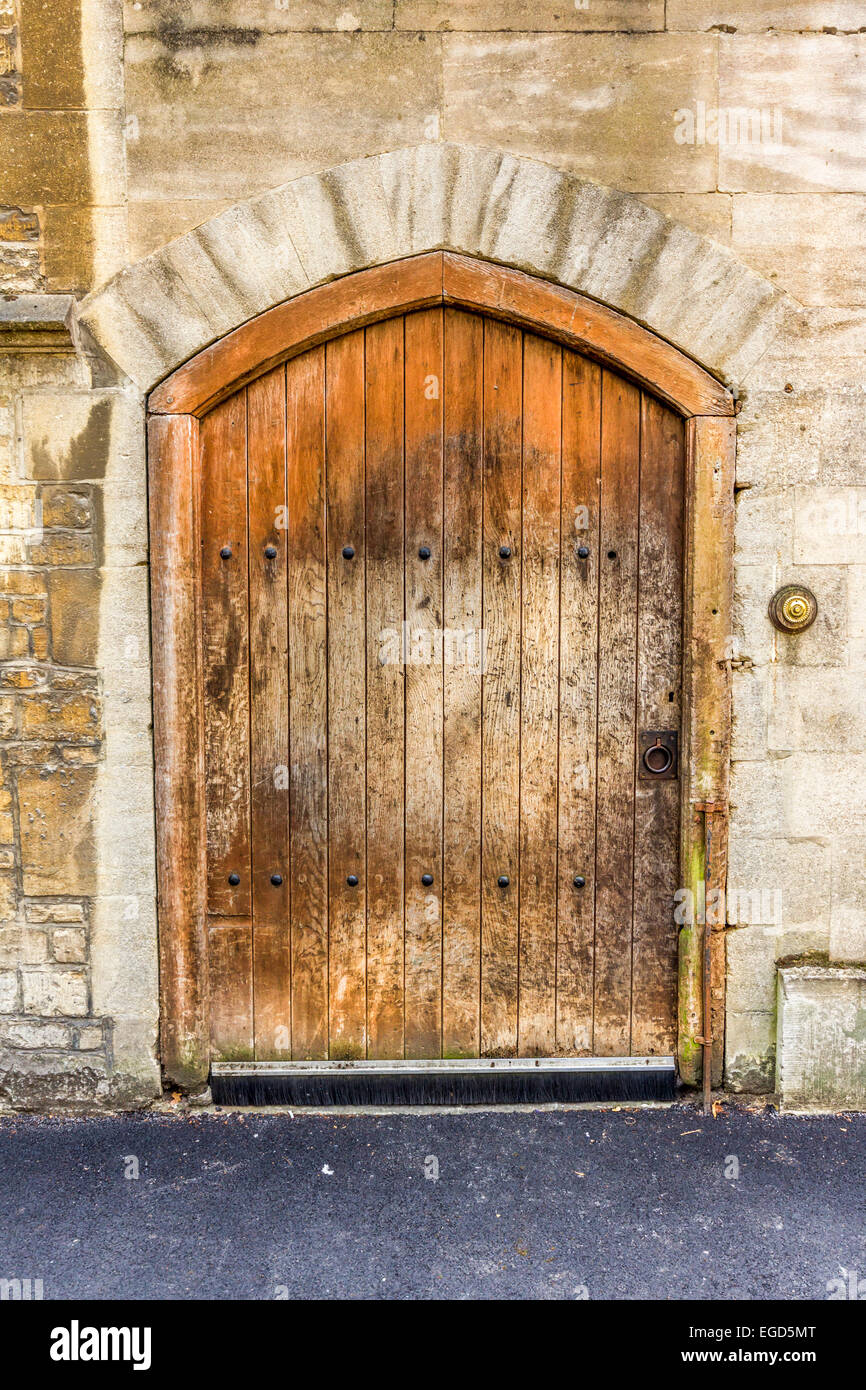 Wooden door with metal studs hires stock photography and images Alamy