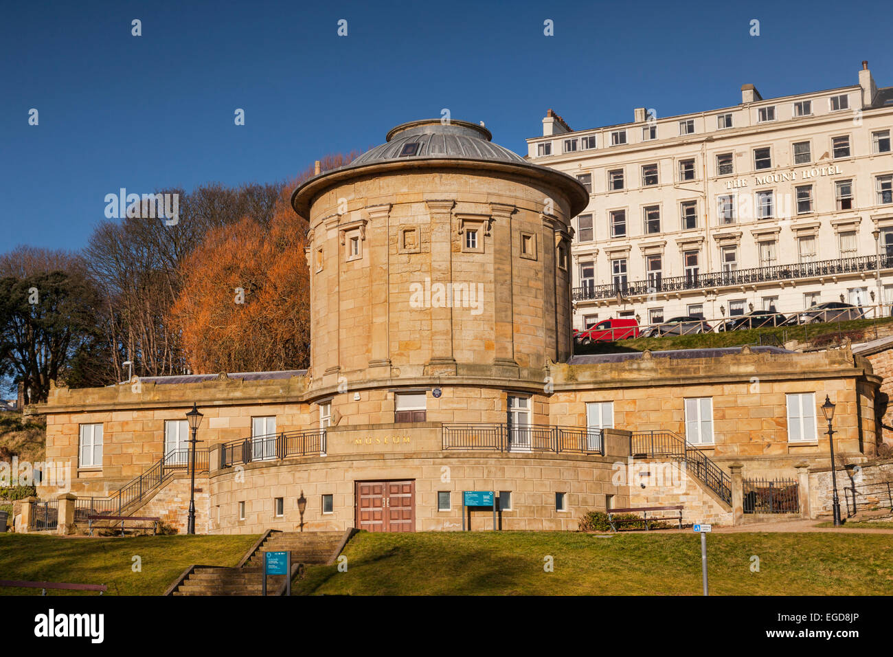 The Rotunda Museum, Scarborough, North Yorkshire, England, UK, is a Grade 2 listed building, and was built in 1829 as one of the Stock Photo