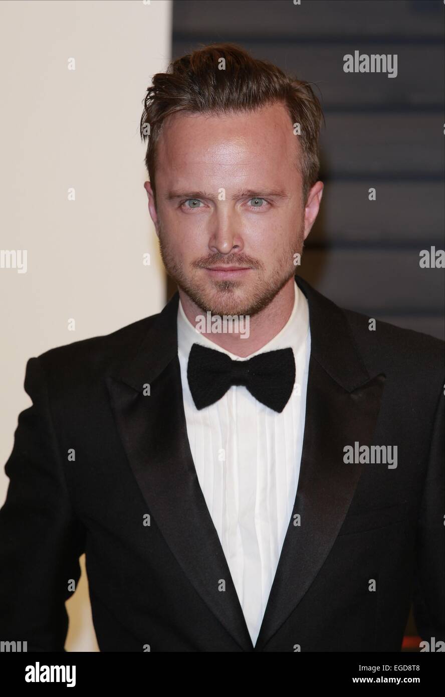 Los Angeles, California, USA. 23rd Feb, 2015. Aaron Paul Actor Vanity Fair Oscar Party 2015 Los Angeles, Usa 23 February 2015 Dit76982 © Allstar Picture Library/Alamy Live News Credit:  Allstar Picture Library/Alamy Live News Stock Photo
